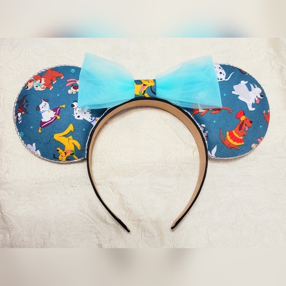 πποΈ Disney Dogs Minnie Mouse Ears Hand Crafted - Picture 2 of 4